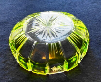 黄緑色切子深皿5客 - 画像 (4)